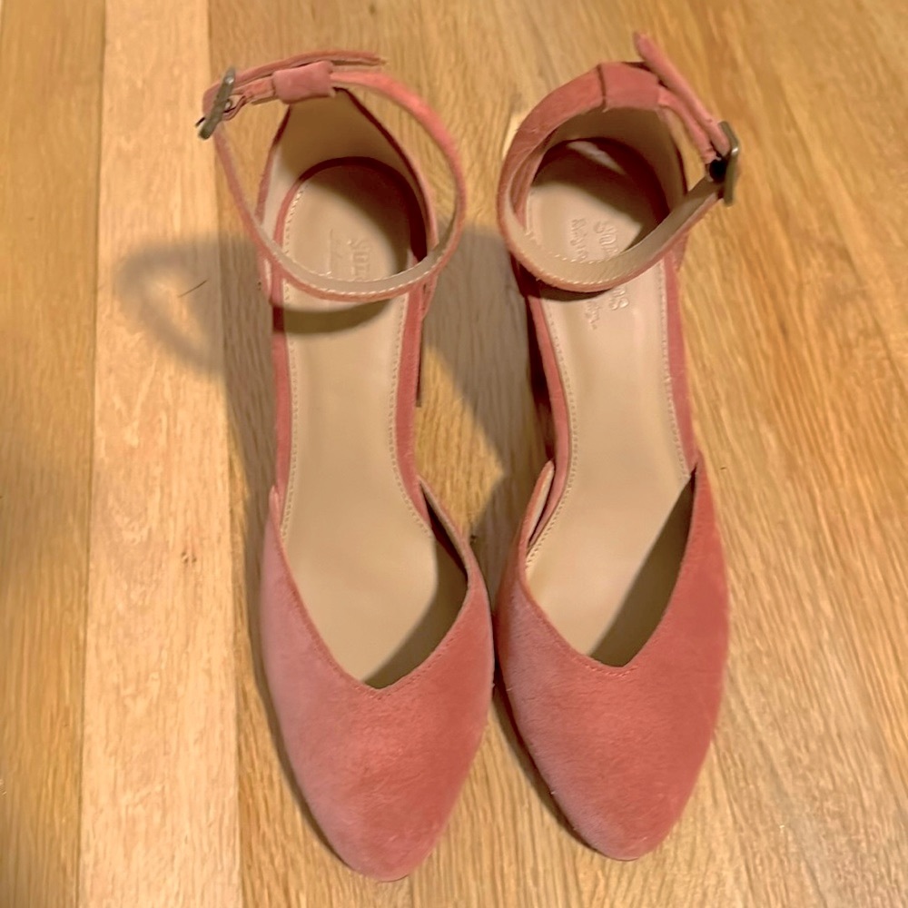 Soludos | Blush | Velvet 4” Block Heels
